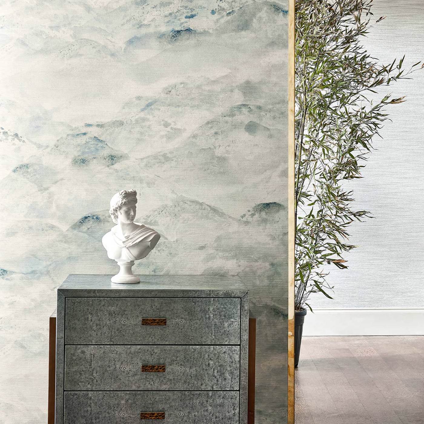 Sansui Wallpaper - Indigo Wash - ZAKA312504