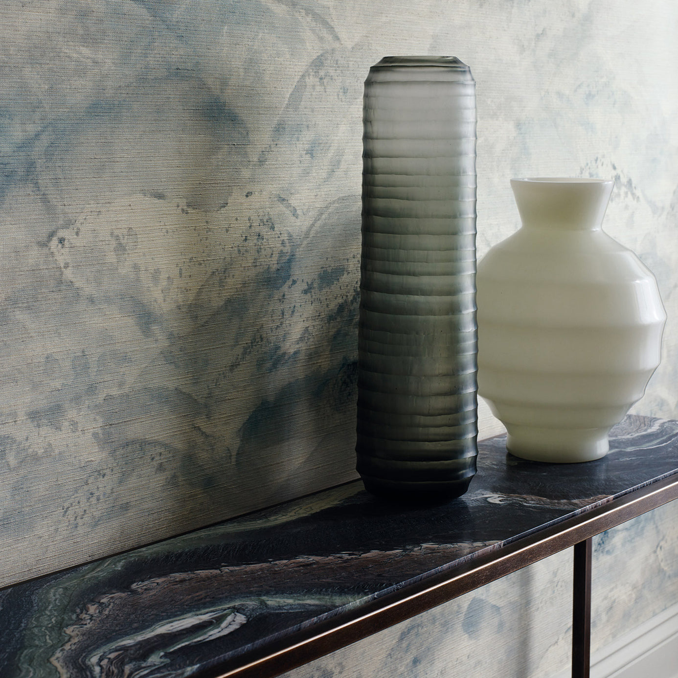 Sansui Wallpaper - Indigo Wash - ZAKA312504