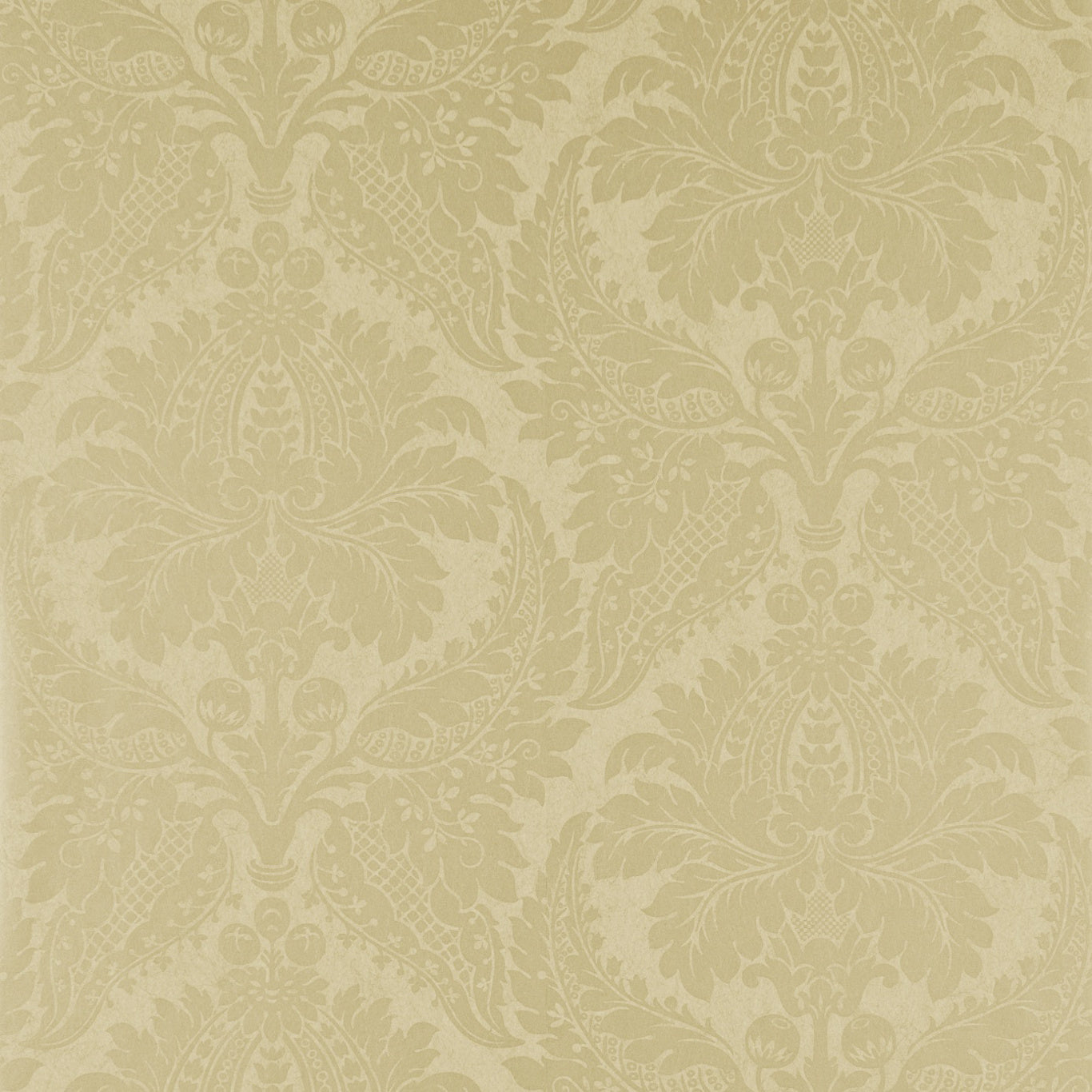 Malmaison Damask Wallpaper - Champagne - ZCON311995