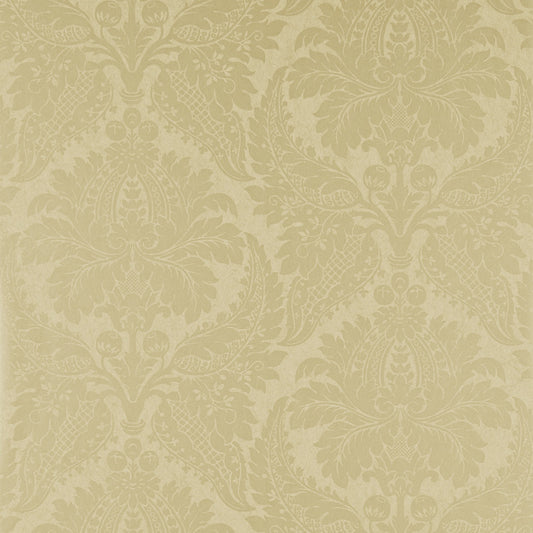 Malmaison Damask Wallpaper - Champagne - ZCON311995