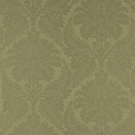 Malmaison Damask Wallpaper - Old Gold - ZCON311996