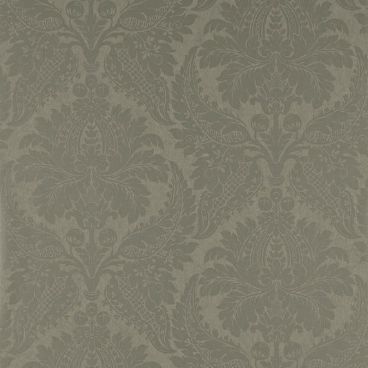 Malmaison Damask Wallpaper - Taupe - ZCON311997