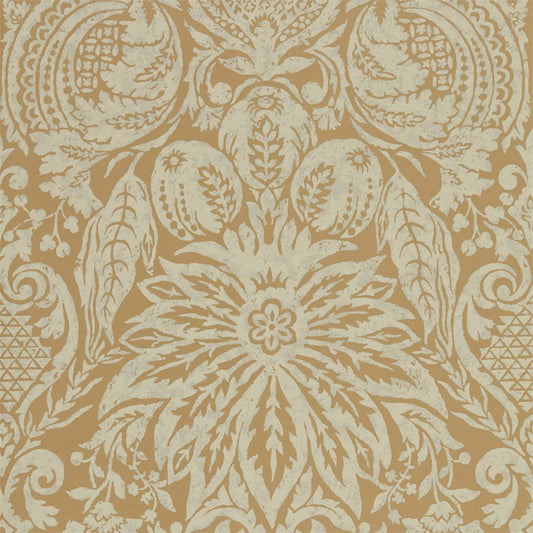 Mitford Damask Wallpaper - Antique Gold - ZDAR312862