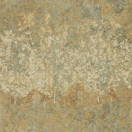 Belvoir Wallpaper - Blue / Amber - ZKEM312651