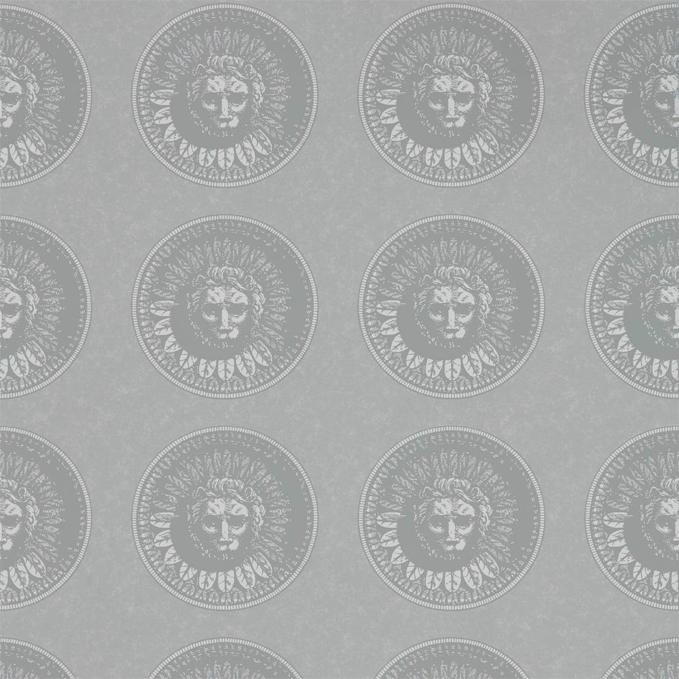 Medallion Wallpaper - Silver/Perfect White - ZPLW312976