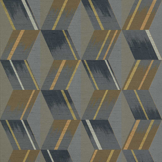 Rhombi Wallpaper - Anthracite - ZRHW312895