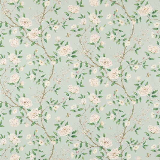 Romeys Garden Wallpaper - Sea Green - ZWOO311336