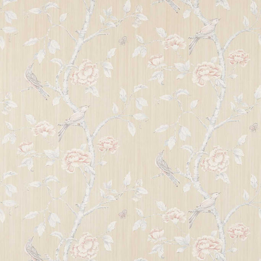 Woodville Wallpaper - White Clay - ZWOO311348