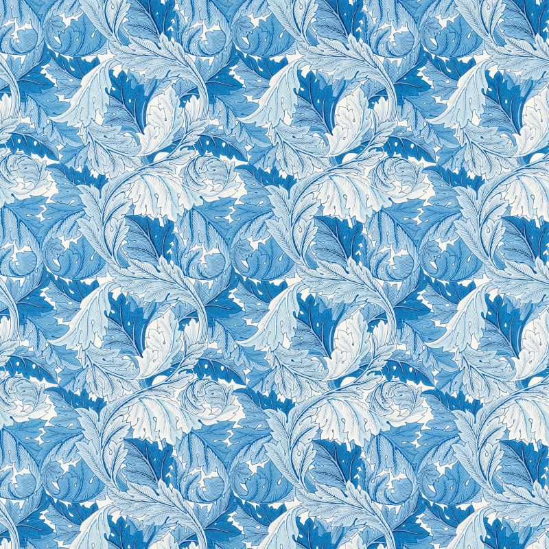 Acanthus Fabric - Woad - Morris & Co - 226897 - Premier Wallcovering