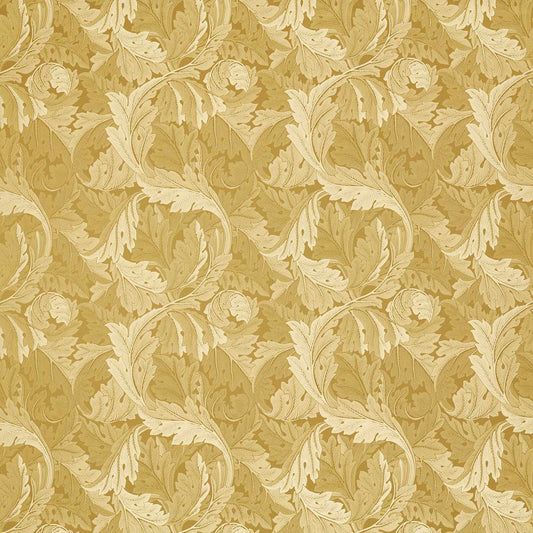 Acanthus Jacquard Fabric - Gold - F1740/02 - Clarke & Clarke
