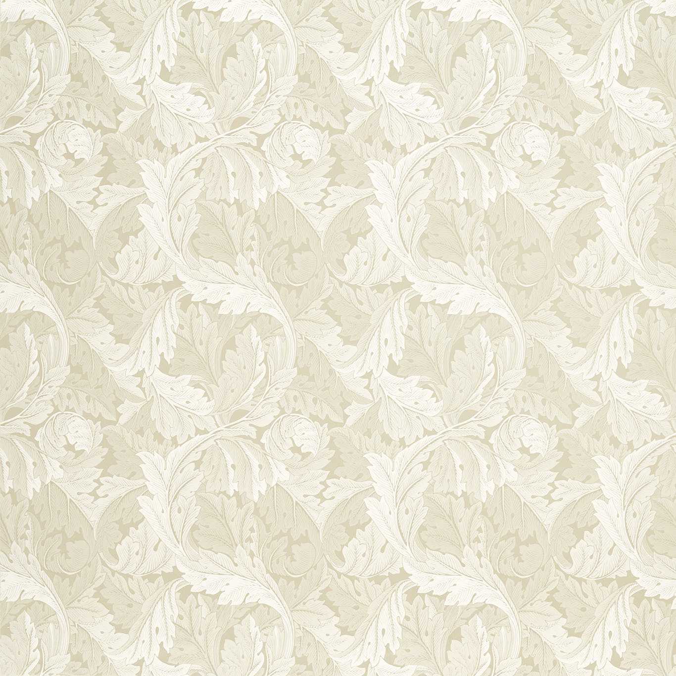 Acanthus Jacquard Fabric - Linen - Clarke & Clarke - F1740/03 - Morris Wallpaper