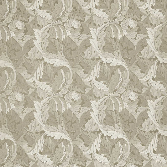 Acanthus Jacquard Fabric - Natural - Clarke & Clarke - F1740/04 - Morris Wallpaper