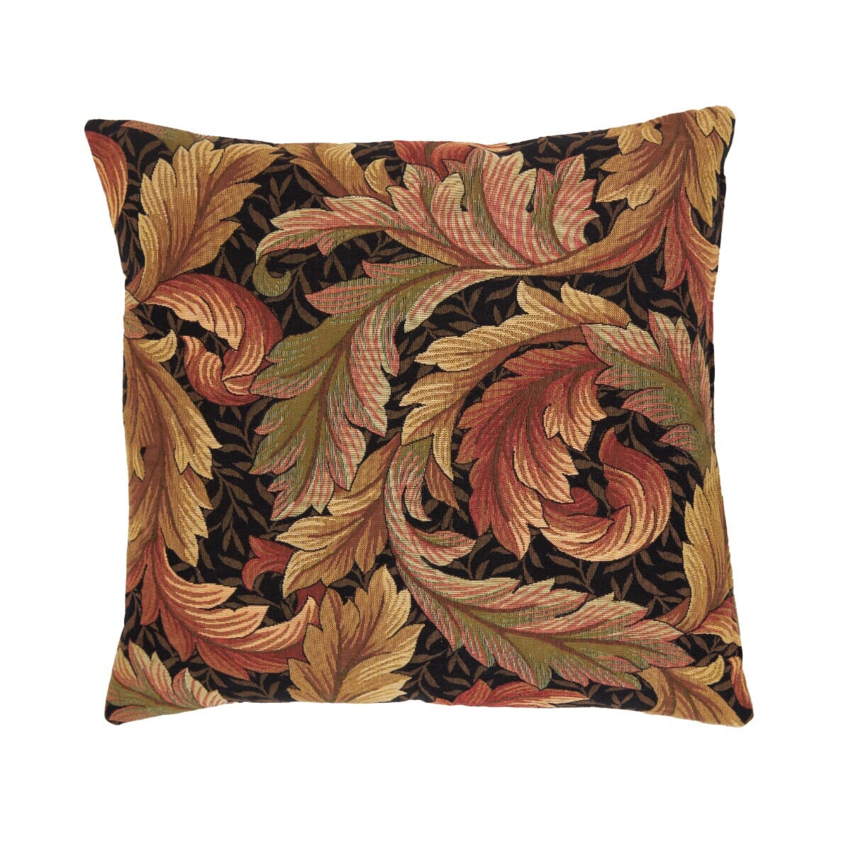 Acanthus & Lily Autumn Tapestry Cushion with Feather Filler - Hines - 1117-2 - Morris Wallpaper