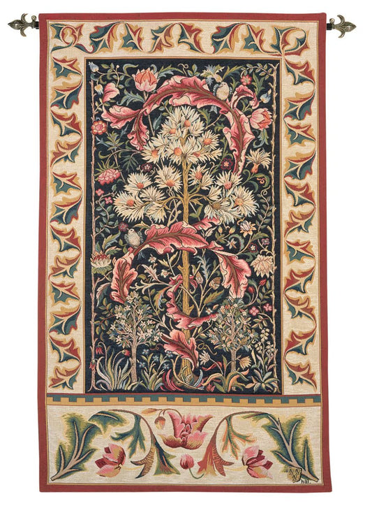 Acanthus Loom Woven Tapestry - 120 x 71 cm - Requires Rod Size 2 - Hines of Oxford - LW883 - Morris Wallpaper