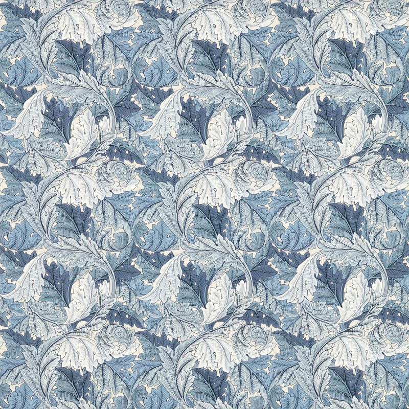Acanthus Outdoor Fabric - Indigo - Morris & Co - 227115 - Premier Wallcovering
