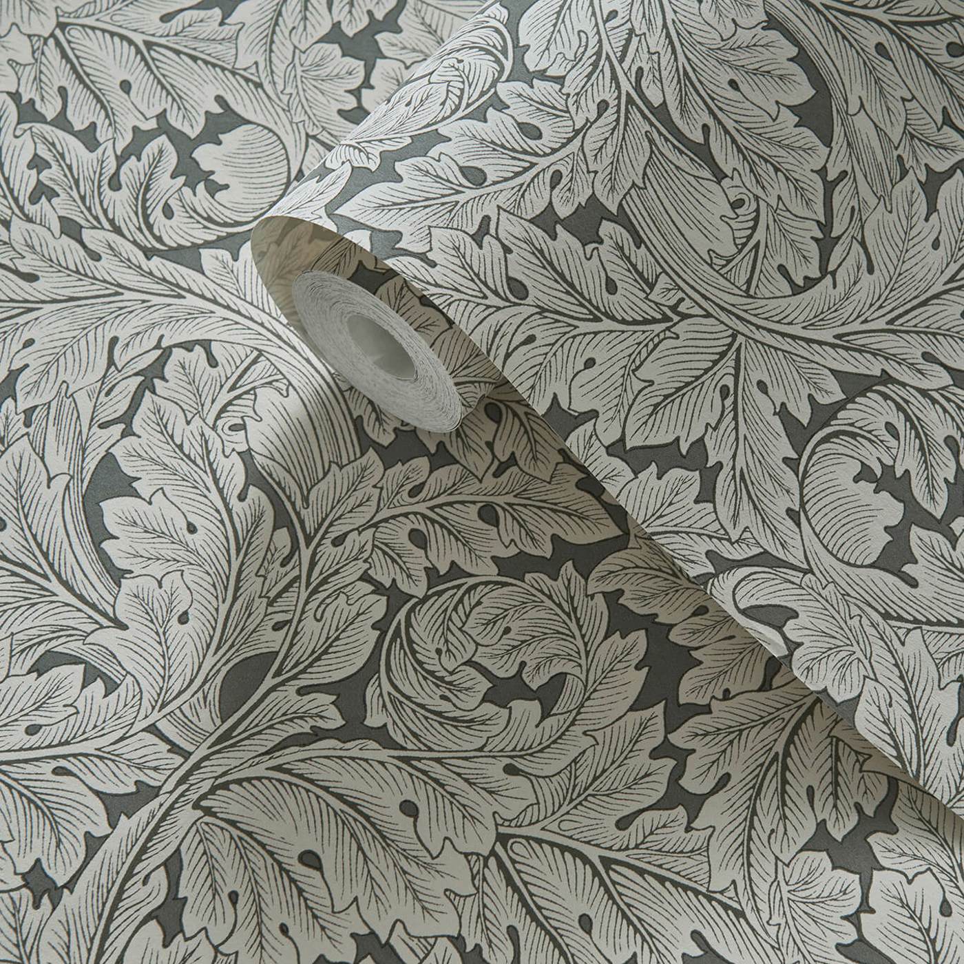 Acanthus Wallpaper - Slate - Clarke & Clarke - W0175/02
