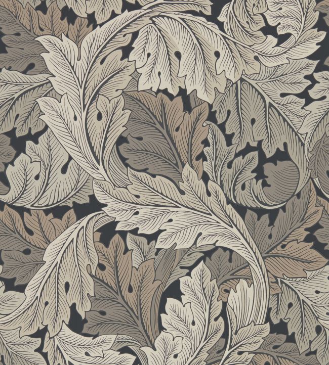 Acanthus Wallpaper - Charcoal/Grey - 216442 - Morris & Co