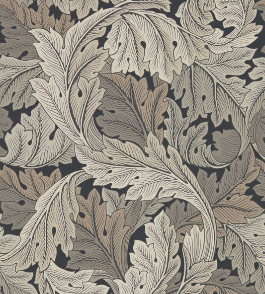 Acanthus Wallpaper - Charcoal/Grey - 216442 - Morris & Co