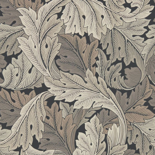 Acanthus Wallpaper - Charcoal/Grey - Morris & Co - 216442 - Morris Wallpaper