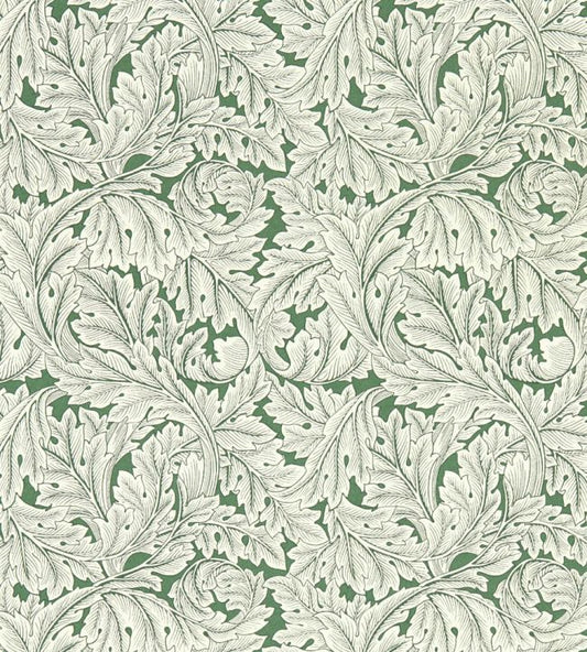Acanthus Wallpaper - Colour Sage - W0175/01 - Clarke & Clarke - William Morris - Morris Wallpaper