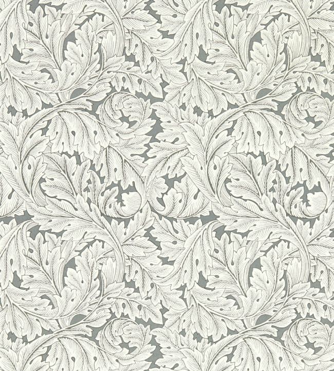 Acanthus Wallpaper - Colour Slate - W0175/02 - Clarke & Clarke - William Morris - Morris Wallpaper