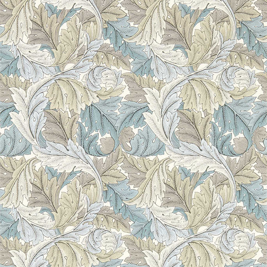 Acanthus Wallpaper - Slate/Dove - Clarke & Clarke - W0175/03 - Morris Wallpaper