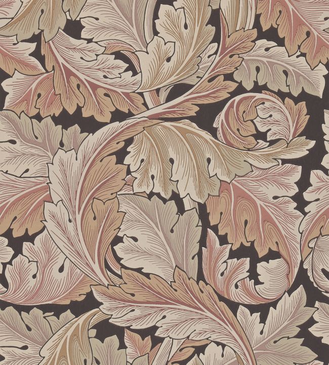 Acanthus Wallpaper - Terracotta - DARW212551 - Morris & Co - Morris Wallpaper
