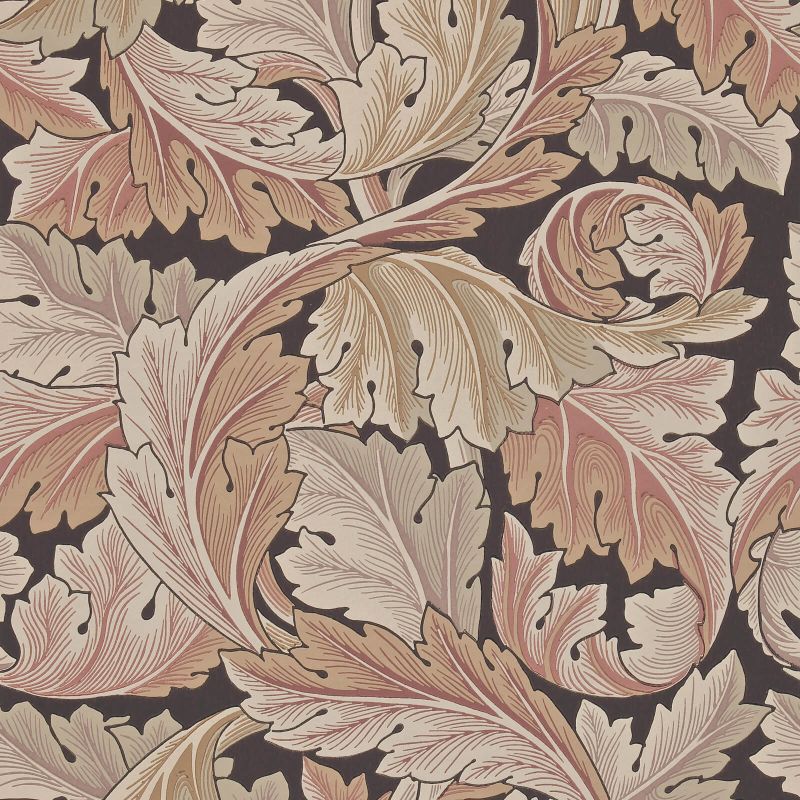 Acanthus Wallpaper - Terracotta - Morris & Co - 212551 - Morris Wallpaper