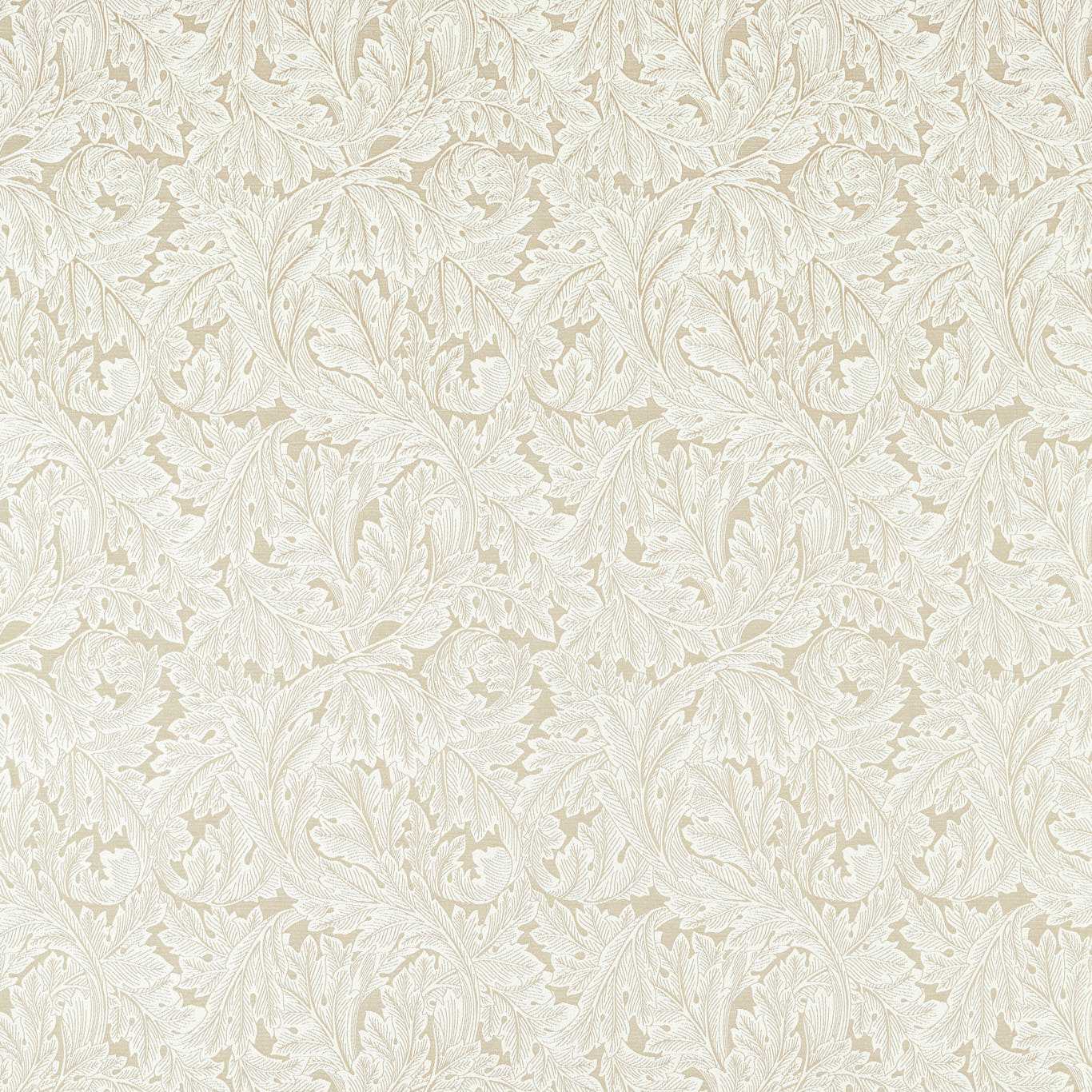 Acanthus Weave Fabric - Ivory - Clarke & Clarke - F1741/03 - Morris Wallpaper