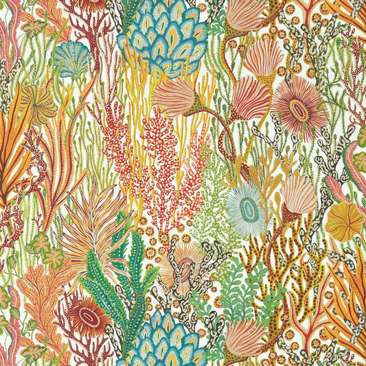 Acropora Wallpaper - Brazilian Rosewood/Nectar/Tree Canopy - Harlequin - HTEW112779 - Morris Wallpaper
