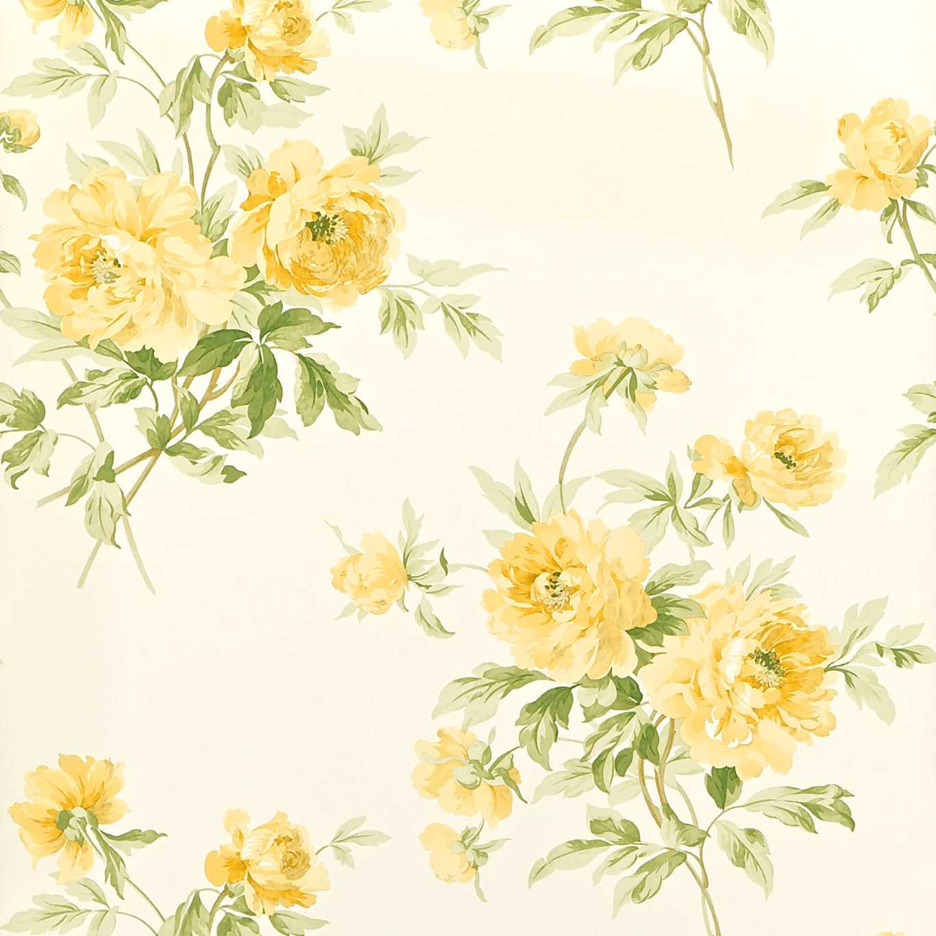 Adele Wallpaper - Primrose/Ivory - DCAVAD102 - Sanderson - One Sixty - Morris Wallpaper