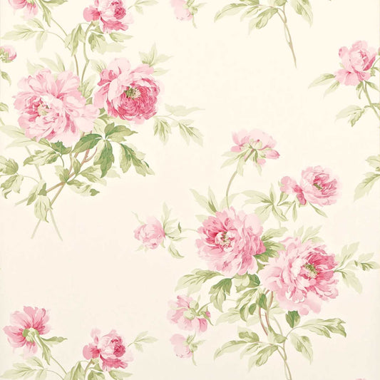 Adele Wallpaper - Rose/Cream - DCAVAD101 - Sanderson - One Sixty - Morris Wallpaper