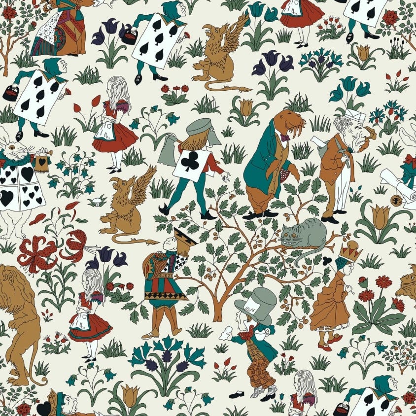 Alice In Wonderland Wallpaper - House of Hackney - 1 - WA - ALI - DI - ECR - XXX