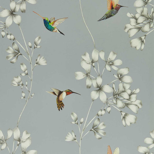 Amazilia Wallpaper - French Grey/Stone - Harlequin - HTEW112605 - Morris Wallpaper