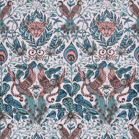 Amazon Wallpaper - Pink - Clarke & Clarke - W0098/04 - Morris Wallpaper