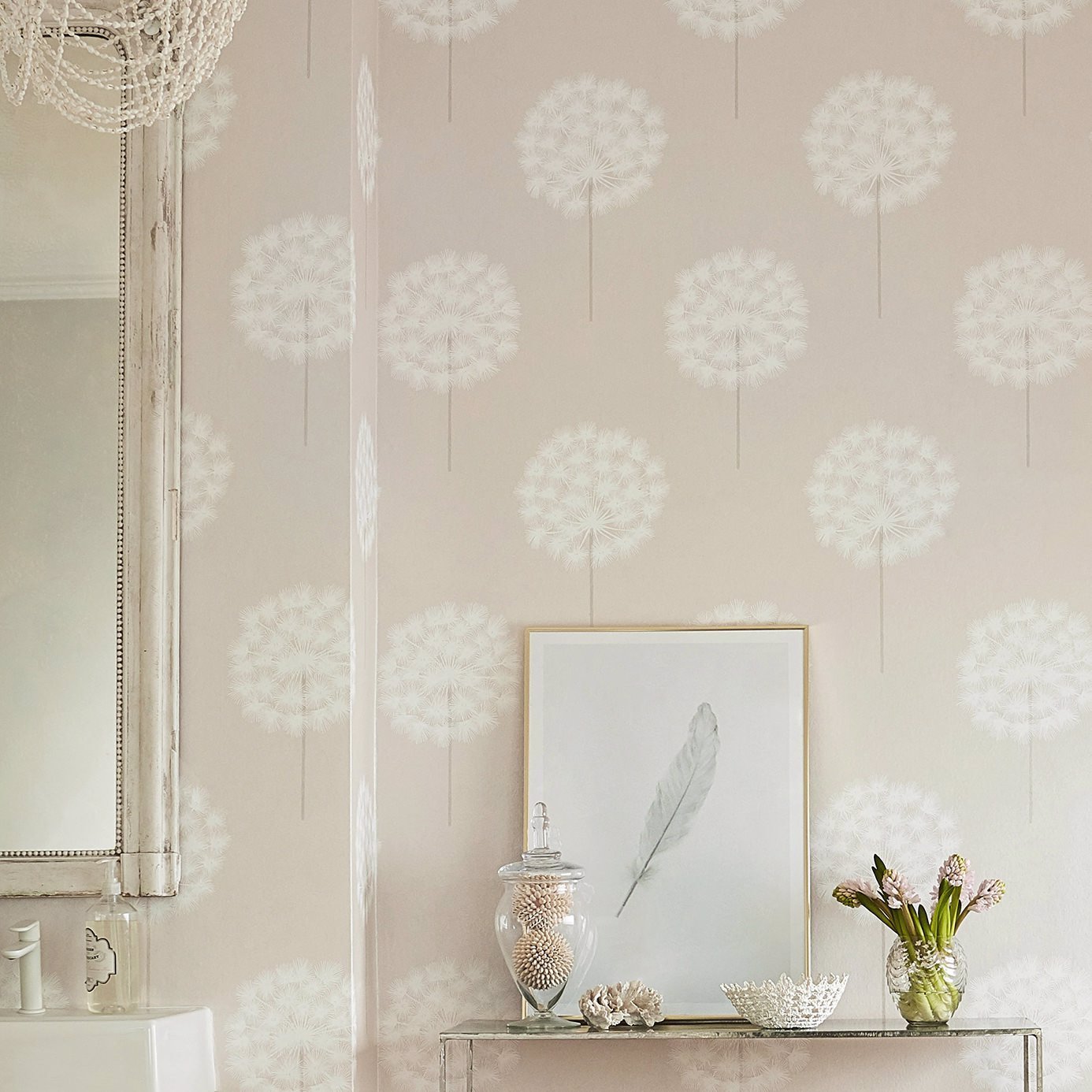 Amity Wallpaper - Rosegold/Pearl - HPUT111885 - Harlequin - Premier Wallcovering