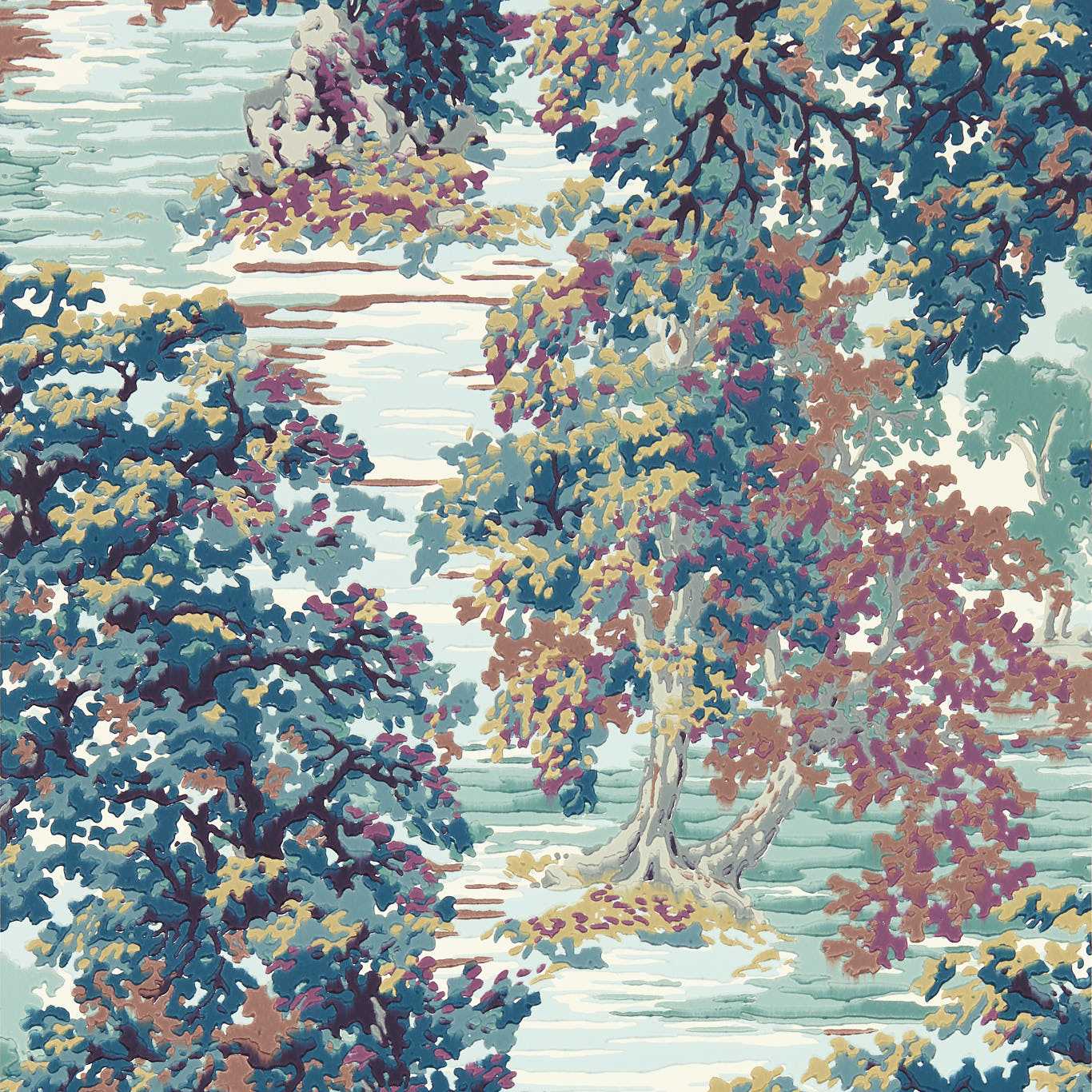 Ancient Canopy Wallpaper - Forest Green - DABW217222