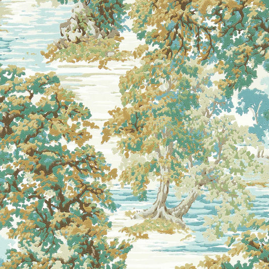 Ancient Canopy Wallpaper - Moss - DABW217221 - Sanderson - Morris Wallpaper
