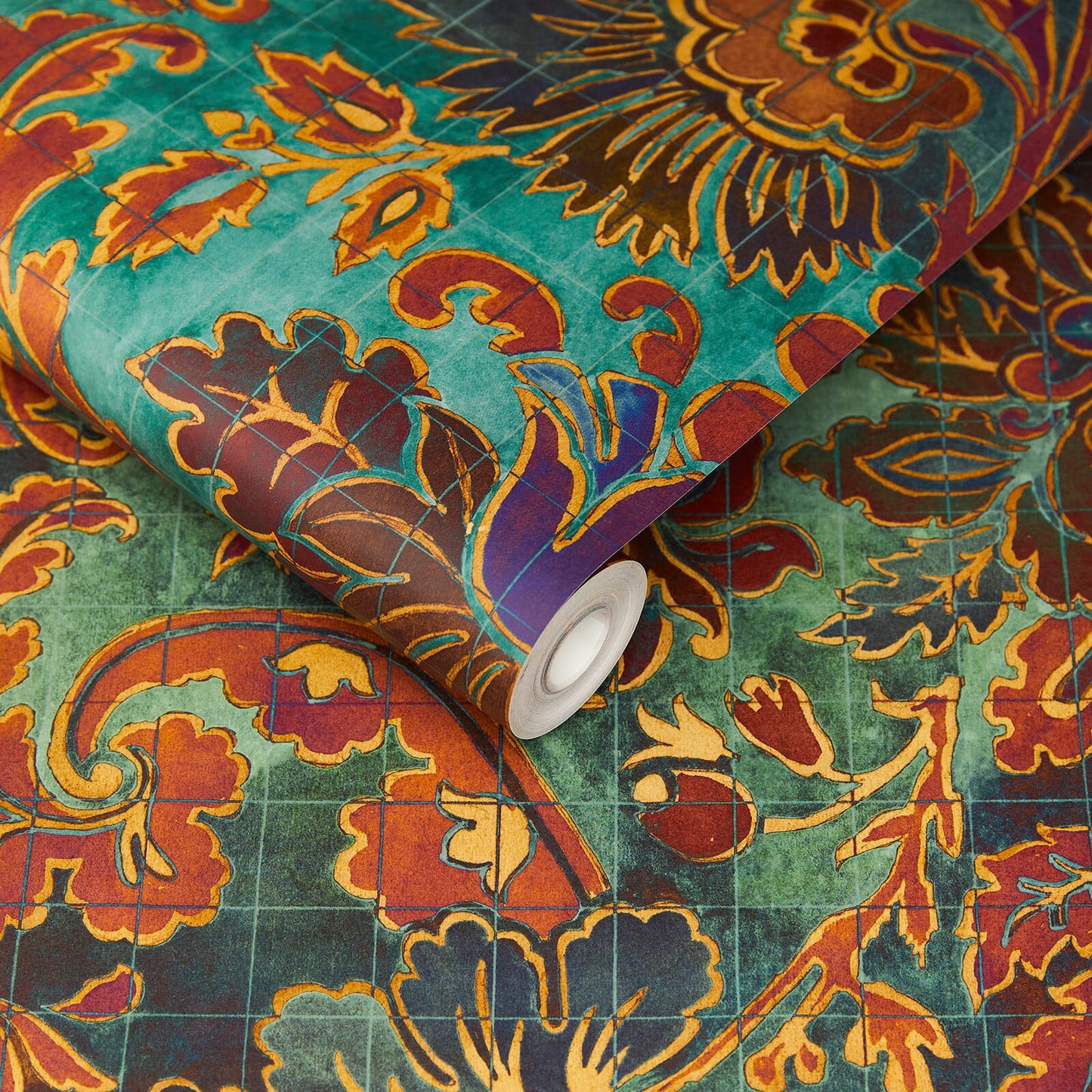 Andastra Wallpaper - Amazonite - House of Hackney - 1-WA-AND-DI-AMA-XXX - Morris Wallpaper