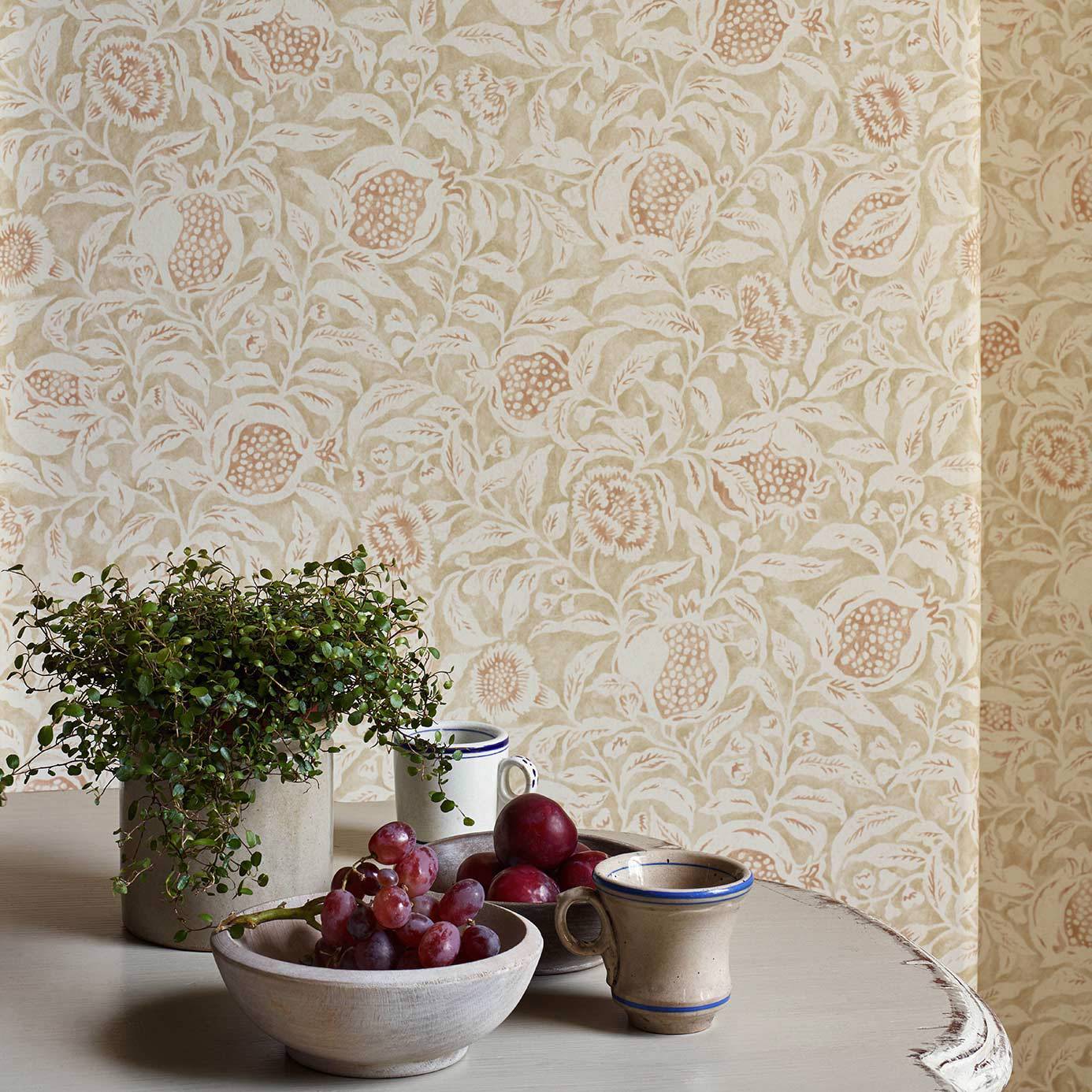 Annandale Wallpaper - Amber/Sepia - Sanderson - DDAM216395 - Morris Wallpaper