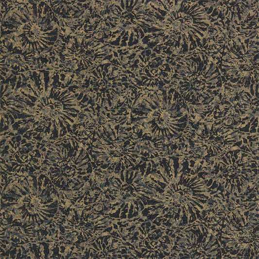 Anthology Ammonite Wallpaper - Charcoal/Brass - Harlequin - EANW112562 - Morris Wallpaper