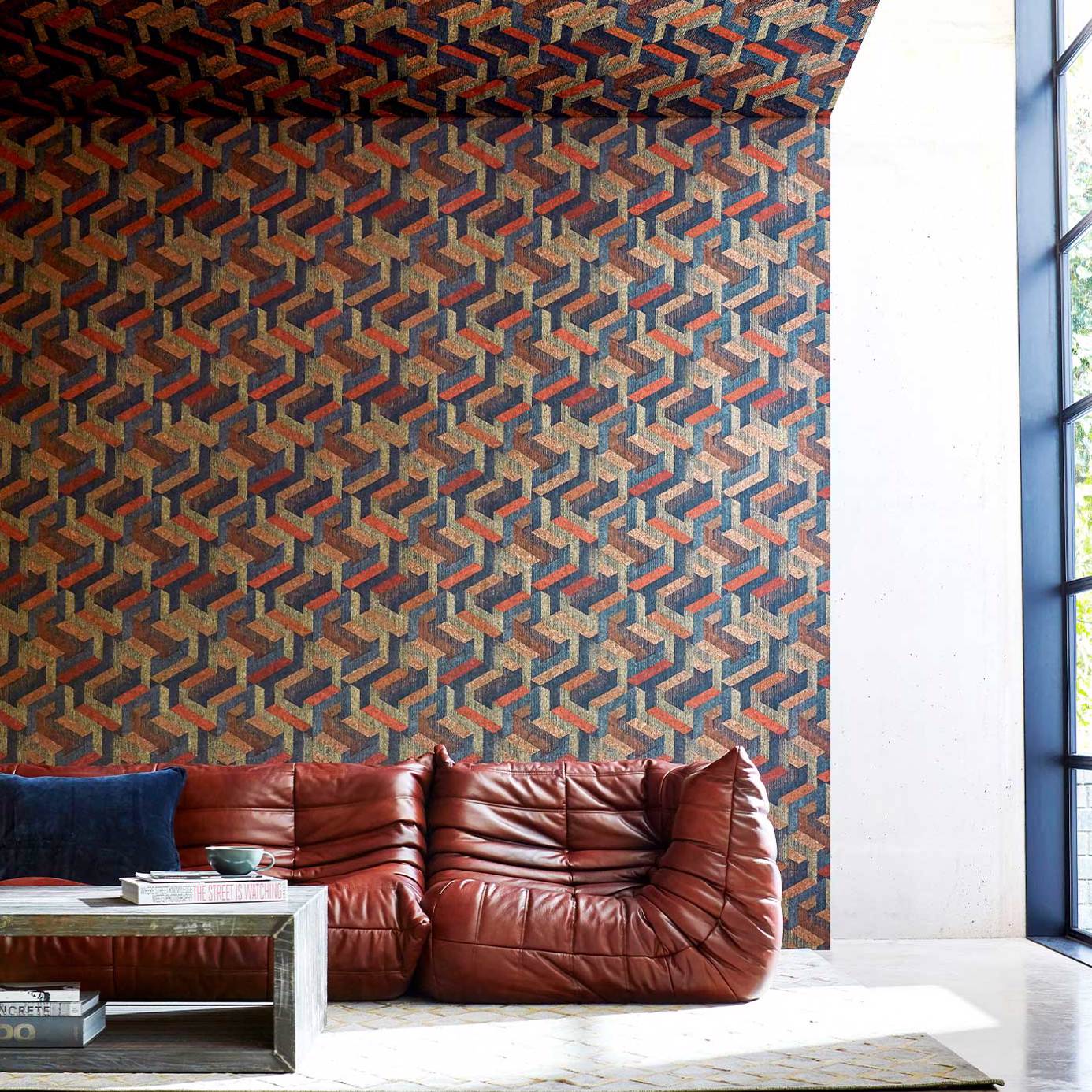 Anthology Escheresque Wallpaper - Charcoal/Natural - Harlequin - EANW112582 - Morris Wallpaper