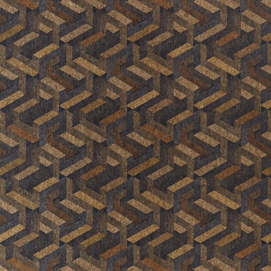 Anthology Escheresque Wallpaper - Charcoal/Natural - EANW112582 - Harlequin - Premier Wallcovering