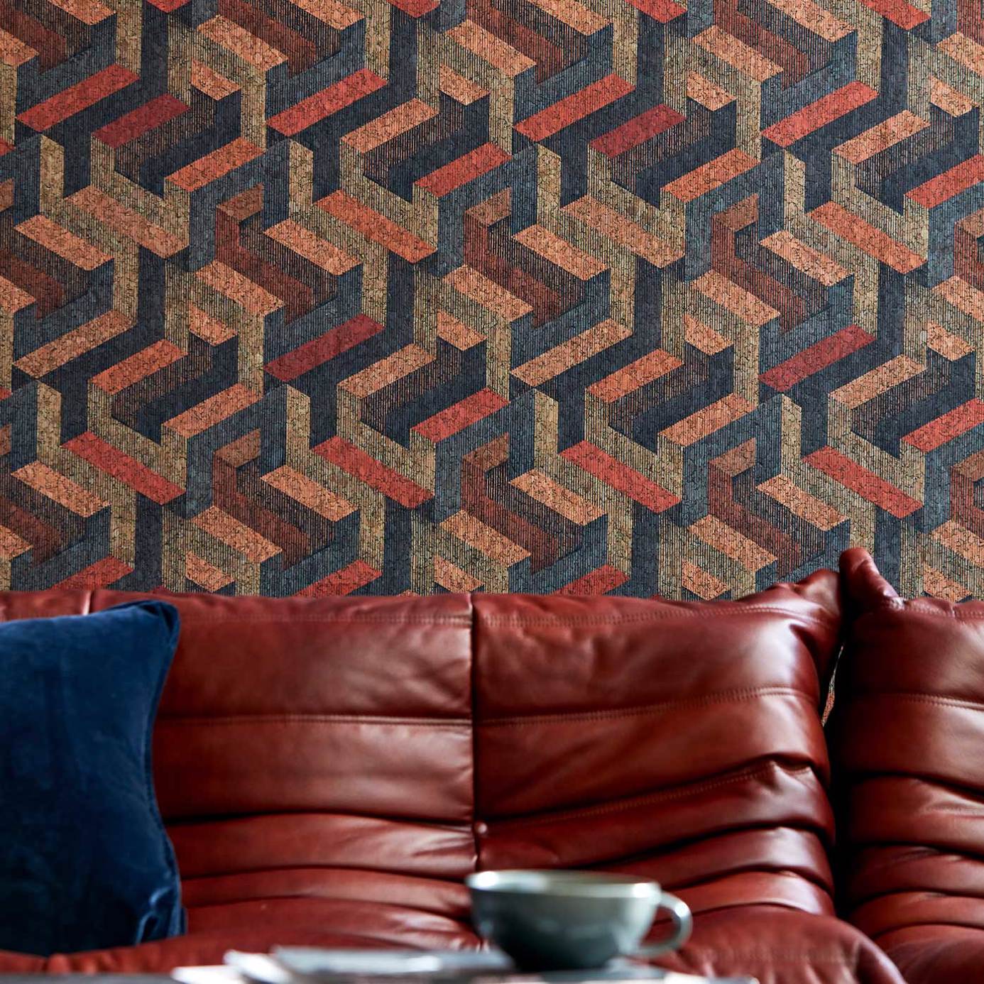 Anthology Escheresque Wallpaper - Charcoal/Natural - Harlequin - EANW112582 - Morris Wallpaper