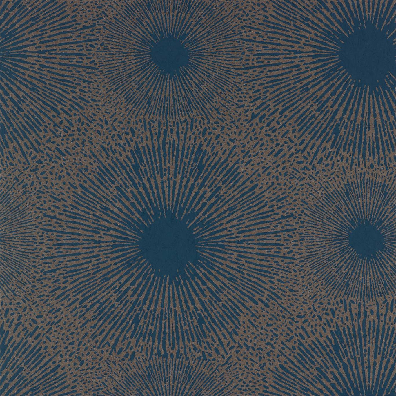 Anthology Perlite Wallpaper - Lapis / Copper Ore - EVIW112068 - Harlequin - Premier Wallcovering