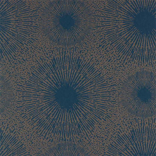 Anthology Perlite Wallpaper - Lapis / Copper Ore - EVIW112068 - Harlequin - Premier Wallcovering