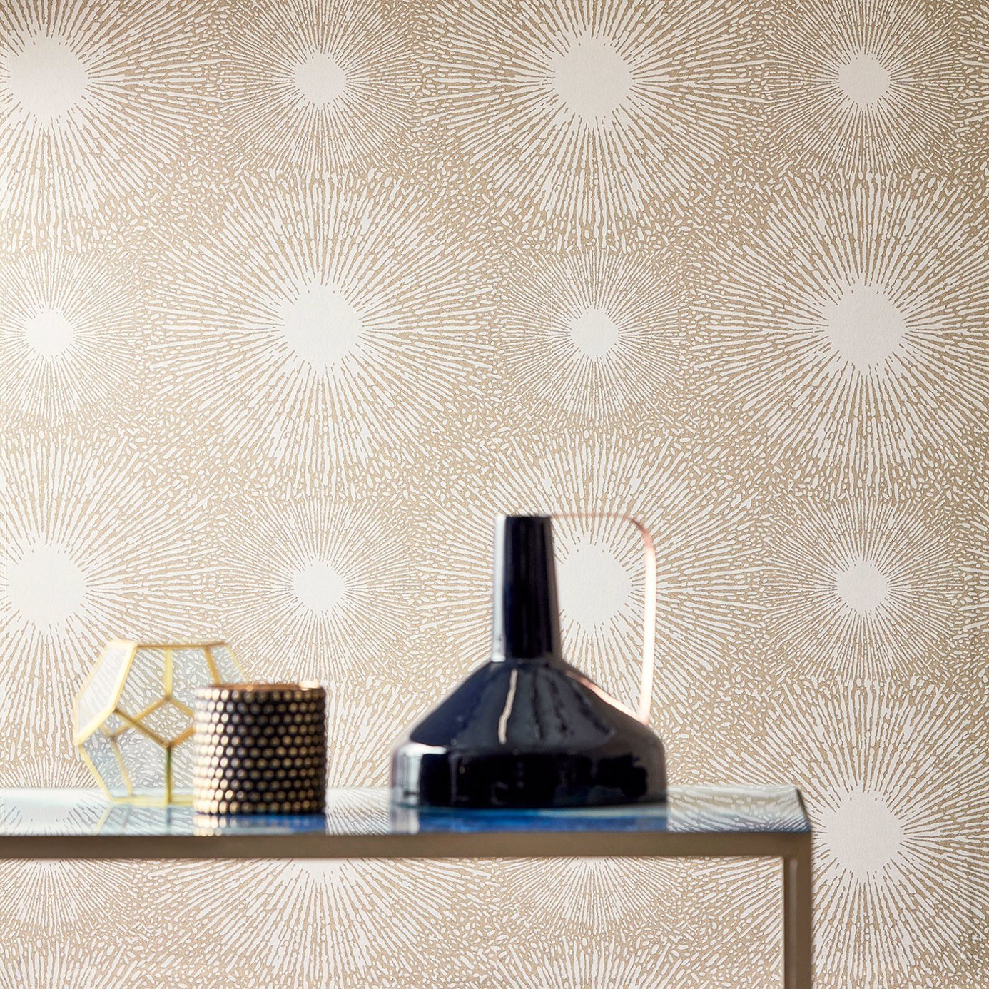 Anthology Perlite Wallpaper - Lapis / Copper Ore - EVIW112068 - Harlequin - Premier Wallcovering