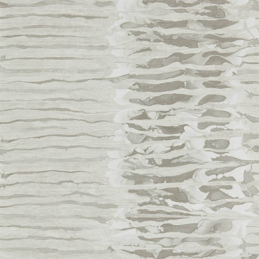 Anthology Ripple Stripe Wallpaper - Mist - Harlequin - EANW112580 - Morris Wallpaper