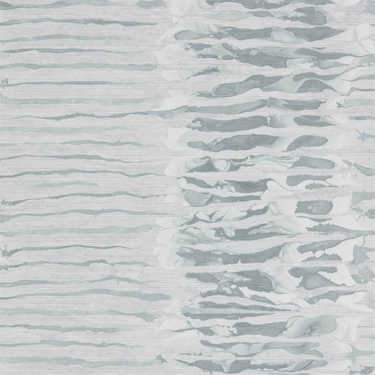 Anthology Ripple Stripe Wallpaper - Steel - Harlequin - EANW112577 - Morris Wallpaper
