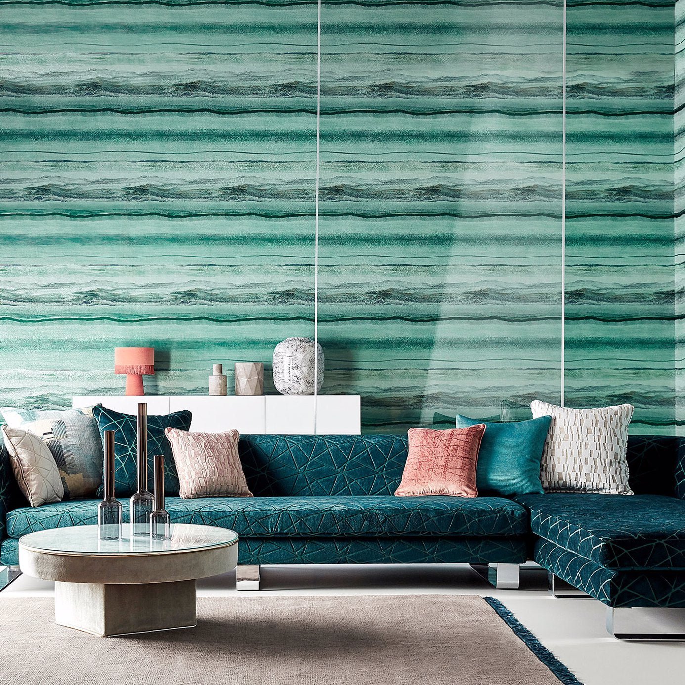 Anthology Vitruvius Wallpaper - Copper / Ruby - Harlequin - EVIW112062 - Morris Wallpaper